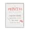 Stupell Industries Princess Bathroom Rules Good Hygiene Phrases Pink Crown Framed Wall Art